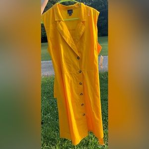 NWT Plus size yellow Worthington Dress